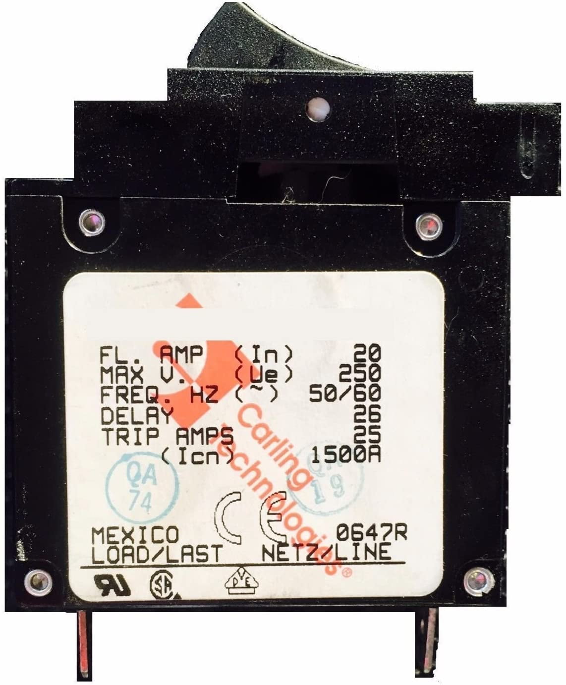 Precor Circuit Breaker & Relay Switch Power on Off Switches 250v OEM