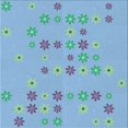 thumbnail image 1 of Ahgly Company Tapis d'Intérieur Lavable en Machine Carré Transitionnel Bleu Iceberg, 5 Pieds Carré, 1 of 7