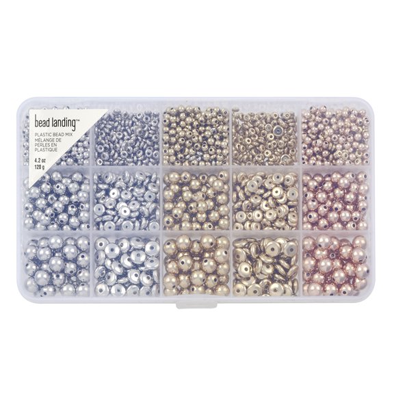 Plastic Spacer Beads Mix by Bead Landing