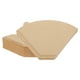 thumbnail image 1 of 100 Contenido Tamaño 103 Filtros de Café Percolador Desechables de Papel Fibra de Madera Natural Sin Blanquear, Marrón, 1 of 6