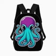thumbnail image 2 of Cute Octopus Design Large Capacity Backpacks For Teenagers Travel Bags Casual 17In Backpack, 2 of 7