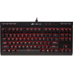 Corsair K63 Compact Wired Mechanical Gaming Keyboard w/ Red Illum- (Best Compact Gaming Keyboard)
