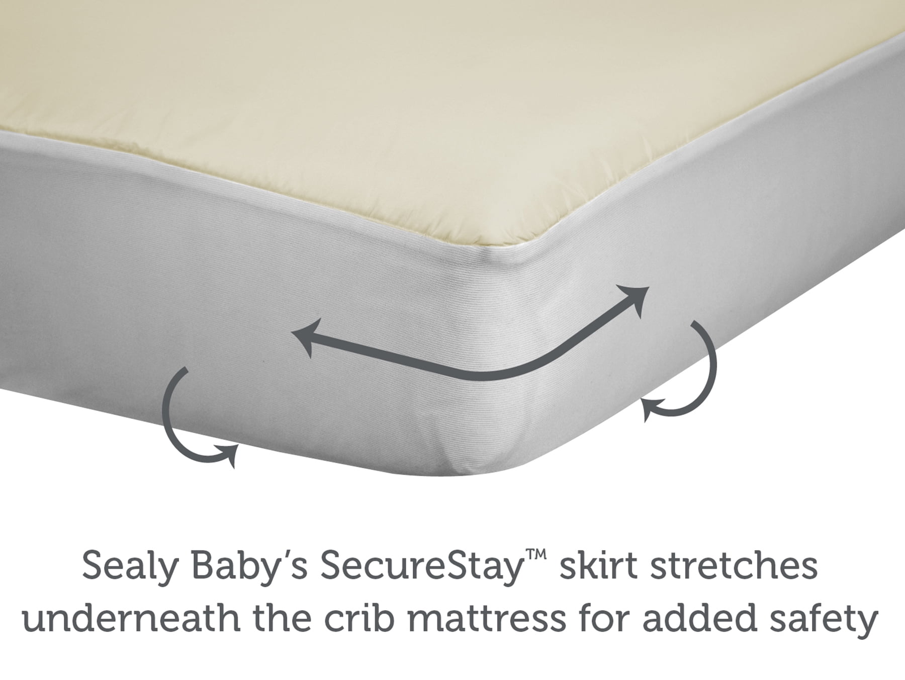 Sealy Allergy Protection Crib Mattress Pad with Organic Cotton Top, Waterproof Baby/Toddler Mattress Protector