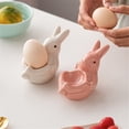 thumbnail image 7 of 1 Egg Tray Clearance! Ceramic Egg Cup Ceramic Rabbit Egg Cup Creative Ceramic Bunny Egg Cup Holder Porcelain Egg Cup for Soft Boiled Egg Home Decor Kitchen Utensils Easter Bunny Egg Stand Decoration, 7 of 7