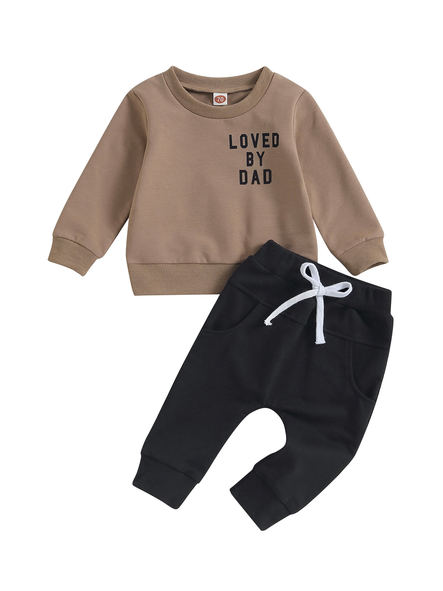 Newborn Toddler Baby Boys Fall Clothes Loved By Mama Long Sleeve