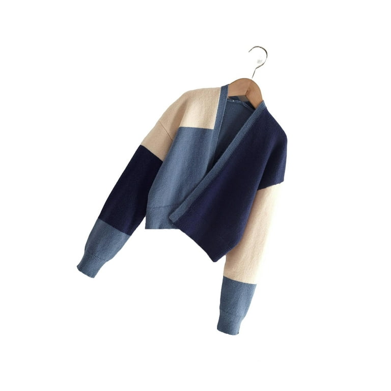Casual Colorblock Cardigan Long Sleeve Multicolor Girls Cardigans Girl s Walmart