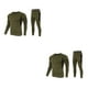 thumbnail image 3 of Jumpingount Ropa interior térmica larga de invierno para hombre, mallas para mantener el calor, conjuntos de ropa, calzoncillos de poliéster Type1 NO1, 3 of 6