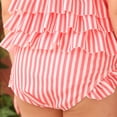 thumbnail image 4 of B91xZ Maillot de Bain une Pièce pour Filles, Rose 4-5 Ans, 4 of 5