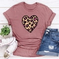 thumbnail image 3 of Couple Gifts for Him and Her Short Sleeve Lover Heart Graphic Women Fall Clothes,Pink,M, 3 of 4