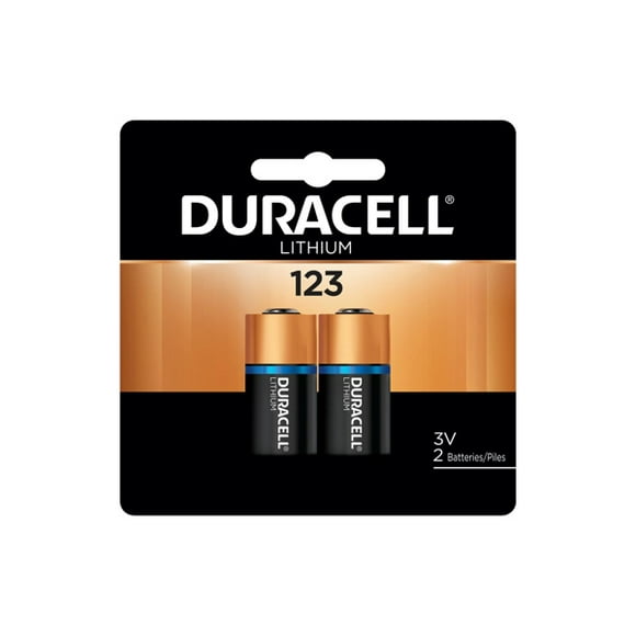 16 x Duracell DL123A Piles au Lithium 3 Volts (8 Cartes de 2)