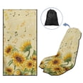 thumbnail image 5 of Xixirimido Sunflower Music Notes Print Car Seat Towel Covers Athletic Running Towel Sweat Car Front Seat Protector Non Slip Cover for Outdoor Sport Activities Washable, 5 of 8