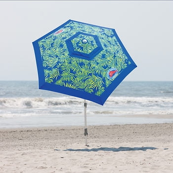 Tommy Bahama 7 Beach Umbrella Blue Green Walmart Com Walmart Com