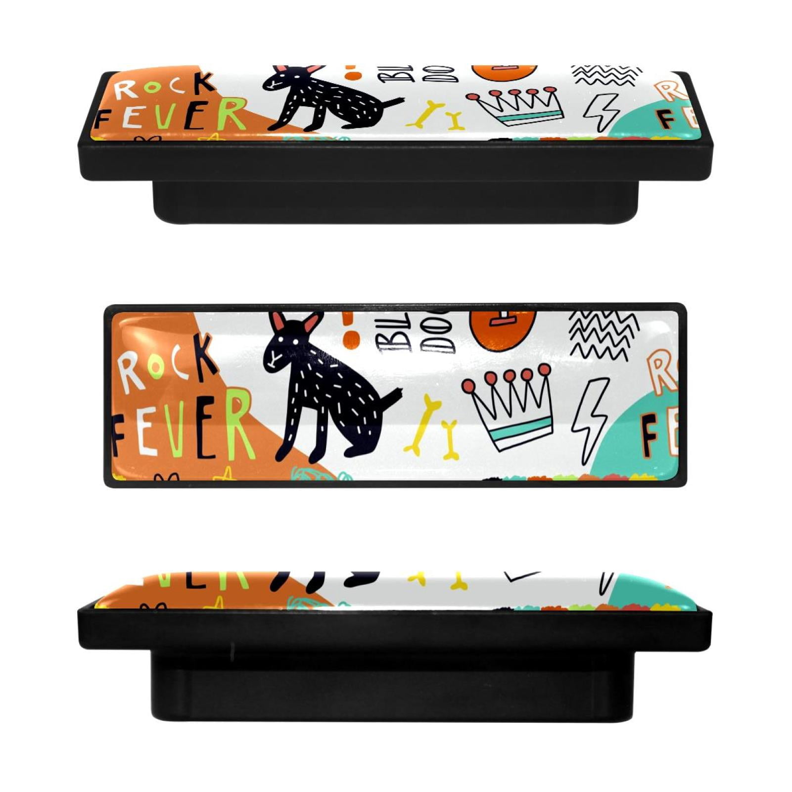 4 Pcs Rectangle Handle Cupboard Knob Drawer Pulls Handle Cute