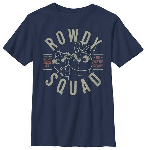 Boy's Toy Story Ducky & Bunny Ready Rowdy Squad Graphic Tee Navy Blue Small