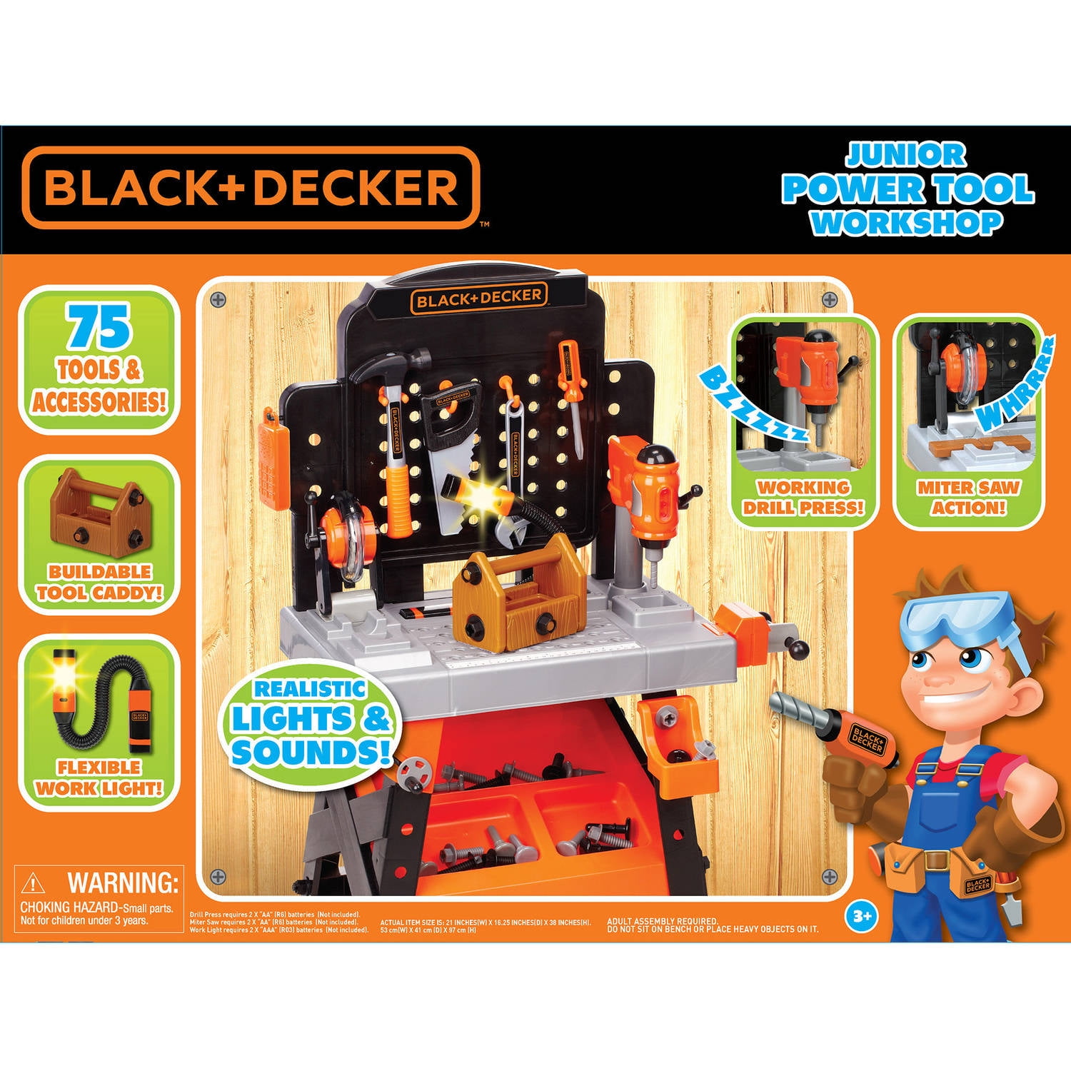 black and decker mega power and play workbench
