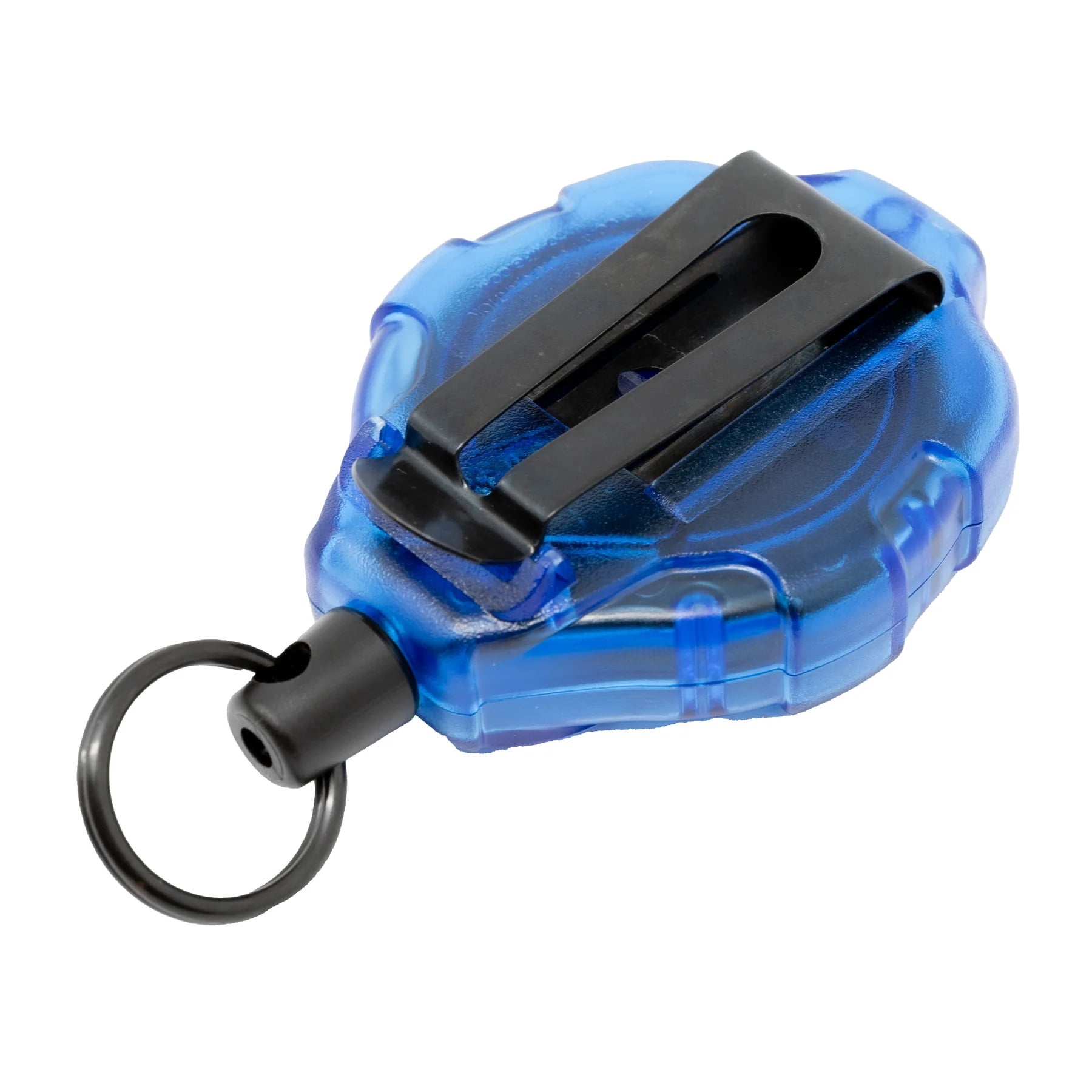 KEY-BAK Ratch-It Retractable Anti-Theft Phone Tether with Belt Clip for All Cases- Translucent Blue