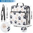 thumbnail image 2 of FORMRS Zipper Binder with Shoulder Strap 2-inch Ring 500 Sheet Capacity File Bag, Black Cat Paw, 2 of 5