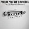 thumbnail image 6 of Durable Wall Mounted Inline Vacuum Hooks, No-Drill Strong Adhesive Utensil Hanging Rack, Multi-Functional Holder for Storing Knives, Rags, 6 of 7