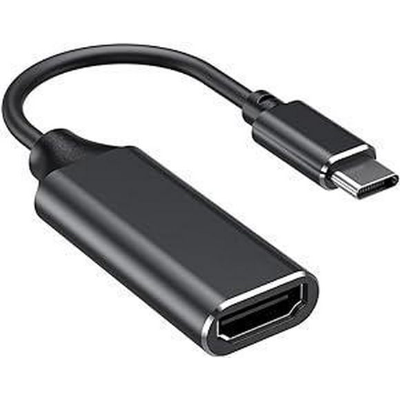 USB C to HDMI Adapter, Type C to HDMI 4K Adapter for MacBook Pro 2018/2017, iPad pro 2018, Samsung note 9/s9, Huawei mate 20, etc. (Thunderbolt 3 compatible) with audio video output (black)