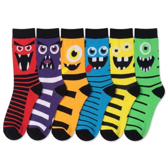Tipi Toe Womens Ultimate Daily Wear Crew Socks - Dozen Pack Collection (6 Pairs)