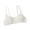 White, variant on Girls Sport Bras Ages 12 Racerback Seamless Training Bra with Pads Soft and Breathable Undies Big Girl's Cotton Padded Bralette(Tweens, Light Blue, 10-14 Years)