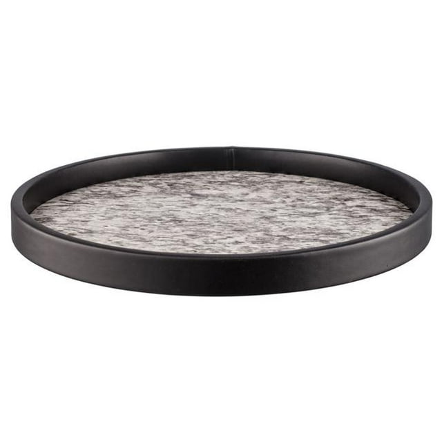 Kraftware 55430 Plateau de Service Rond de 14 Po&44; Amerelo Silver Stone
