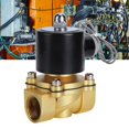 thumbnail image 1 of Peahefy Électrovanne, Valve d'Air d'Eau Normalement Fermée, Électrovanne Électrique en Laiton Réponse Sensible Valve d'Air Normalement Collée pour Équipement d'Automatisation, 1 of 8