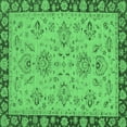 thumbnail image 1 of Ahgly Company Indoor Square Oriental Emerald Green Traditional Area Rugs, 3' Square, 1 of 4