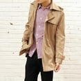 thumbnail image 6 of Winter Fashion Men Long Sleeve Lapel Collar Double-breasted Slim Fit Coat Jacket, 6 of 7
