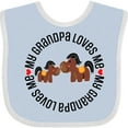 thumbnail image 3 of Inktastic Grandpa Loves Me Grandchild Horse Boys or Girls Baby Bib, 3 of 4