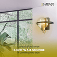 thumbnail image 3 of ELK Home Oriah One Light Wall Sconce Matte Black Mercury Glass Shade, 3 of 5