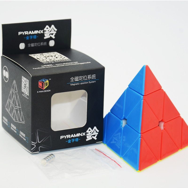 QiYi X-Man Bell V2 M Magnetic Stickerless Pyraminx Speed Cube USA Stock 