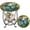 Butterfly Style, variant on 18" Round Mosaic Side Table, Decorative Ceramic Tile Accent Table for Indoor & Outdoor, Spacious End Table & Coffee Table for Living Room, Patio, Porch, Balcony & Garden (Heavy-Duty Metal Base)