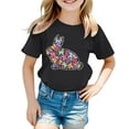 thumbnail image 4 of Camisoles avec Soutien-Gorge, T-Shirts d'Été pour Enfants, Manches Pétales, Col Rond, Couleur Unie, 4 of 4