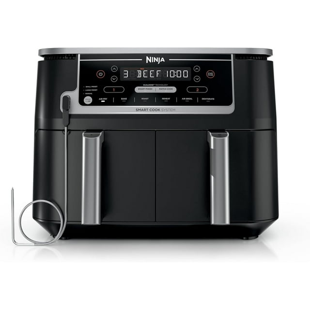 Ninja Foodi 10 Quart 6-in-1 Dual Zone Smart XL Air Fryer - Black (DZ550)