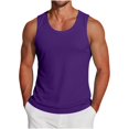 thumbnail image 2 of Qiyinn Men's Solid Color Sport Tank Top Summer Workout Sleeveless Blouses Tops, 2 of 6