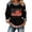 Black, variant on Womens Sweatshirts Women's 250th Anniversary Print Sweatshirt Without Hood Crew Neck Long Sleeve Casual Pullover Black L