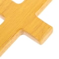 thumbnail image 2 of TOYMYTOY Yellow Wooden Cross Decoration Creative Catholic Desktop Ornament, 2 of 6