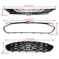 thumbnail image 5 of Kojem Front Bumper Grill Upper + Lower Grille for 2019 2020 Chevrolet Malibu Sedan Chrome 3PCS, 5 of 12