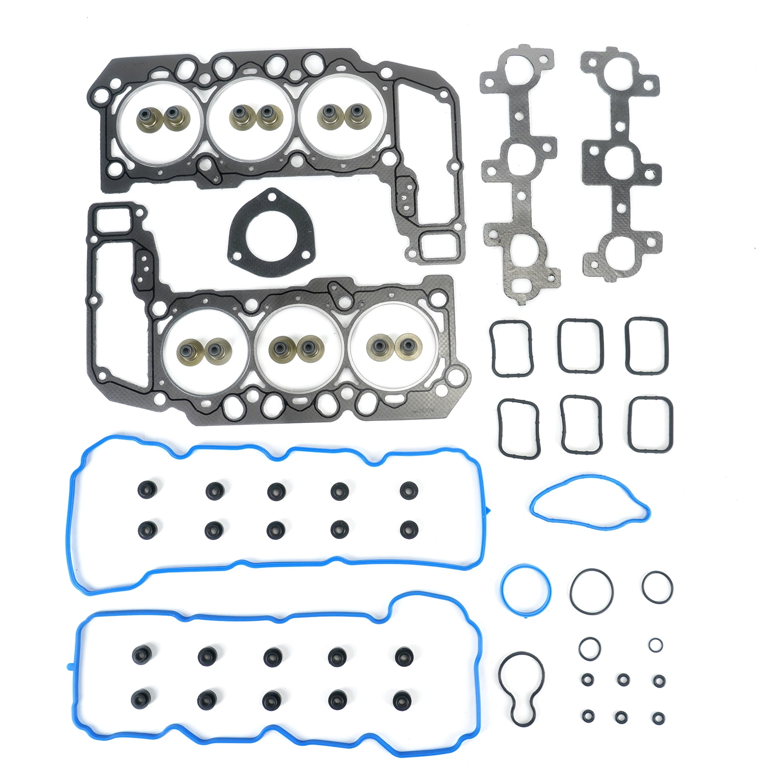 MOCA AUTOPARTS Head Gasket Set Graphite Fit for 2005-2010 Dodge Dakota 3.7L & 2007-2011 Dodge Nitro 3.7L & 2006-2009 Mitsubishi Raider 3.7L