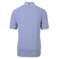 thumbnail image 3 of Men's-Cutter & Buck  Blue Real Salt Lake Virtue Eco Pique Stripe Recycled Polo, 3 of 3