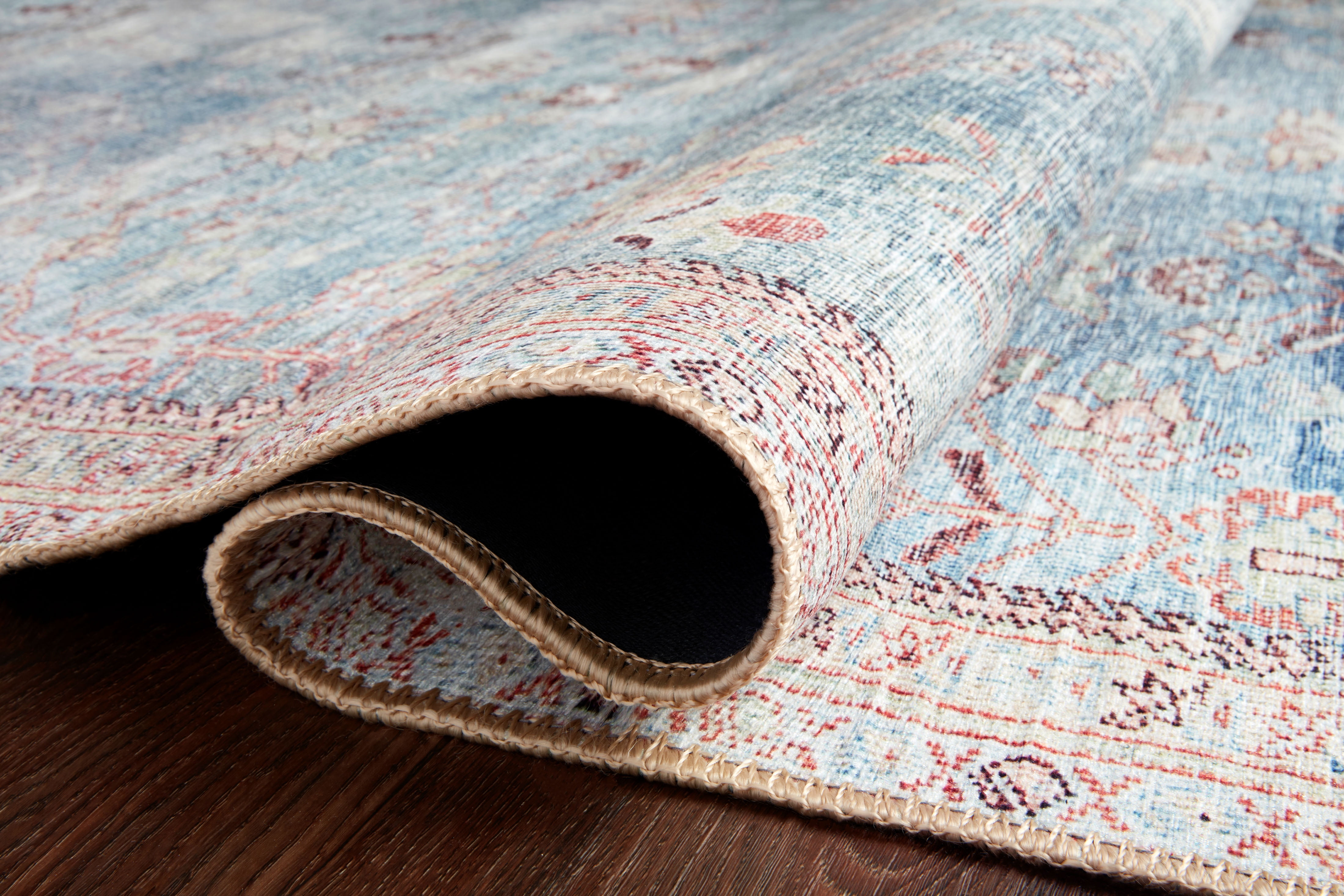 Loloi II Wynter WYN-06 Teal / Multi Oriental Area Rug 2'-0" x 5'-0"