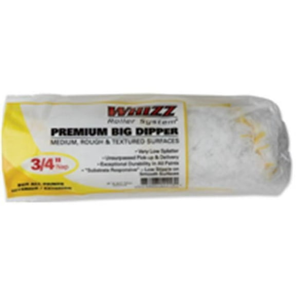 Whizz 52918 Multicolored Fabric Cage Paint Roller Cover 9 W x 3/4 Nap in.