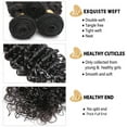 thumbnail image 3 of SEGO Brazilian Deep Wave Curly Human Hair Bundles Loose Wave 100% Unprocessed Virgin Hair Kinky Curly Hair Extensions Natural Black, 3 of 8