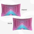 thumbnail image 2 of JUNZAN Pink Shark Pool Fantasy Pillow Cases Standard Size, with Envelope Closure Bed Pillow Cases(without pillow core),20"x30" inches, 2 of 5