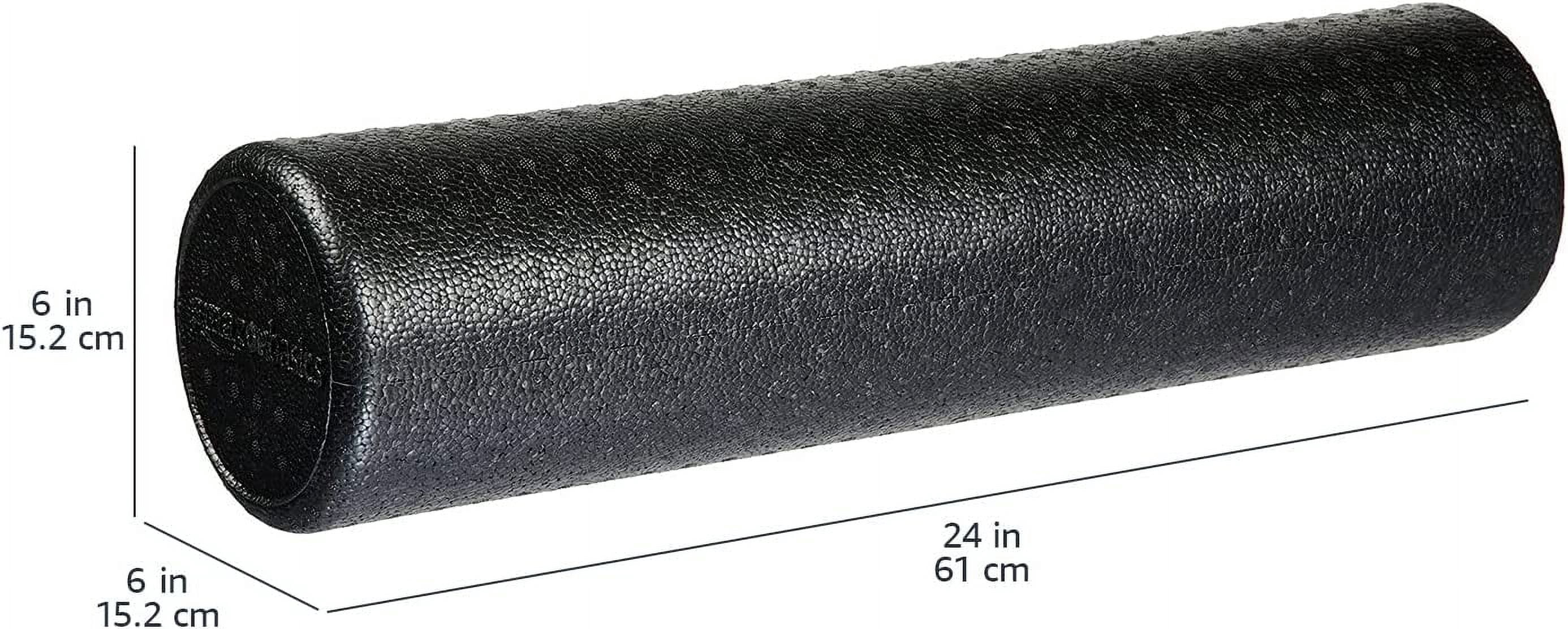 High Density Foam Roller for Exercise and Recovery, 24 Inches, Black