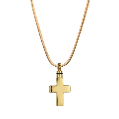 Gold Cross Cremation Urn Necklace Keepsake Pendant UK Ubuy