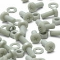 thumbnail image 3 of 50 x Glass Filled Reinforced Super Nylon Pan Head, Crosshead Machine Screws, M8 x 20mm, Plastic Nuts and Bolts, Washers, (5/16 x 25/32 in), 3 of 11