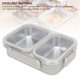 thumbnail image 4 of Fiambrera De Acero Inoxidable, Contenedores Portátiles Para Almacenamiento De Alimentos, Fiambrera De Metal De 1,2 L Con 2 Compartimentos, Mantiene La Comida Caliente Y Sabrosa,, 4 of 7