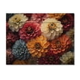 thumbnail image 3 of Designart "Sunrise over a Colorful Zinnias Field V" Floral Print on Natural Pine Wood, 3 of 5